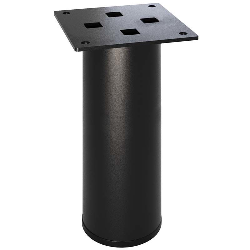 Ножка для корпусной мебели D50 h120 мм черная
