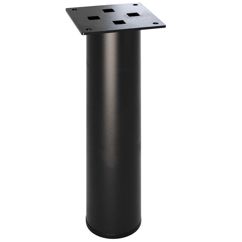 Ножка для корпусной мебели D50 h180 мм черная