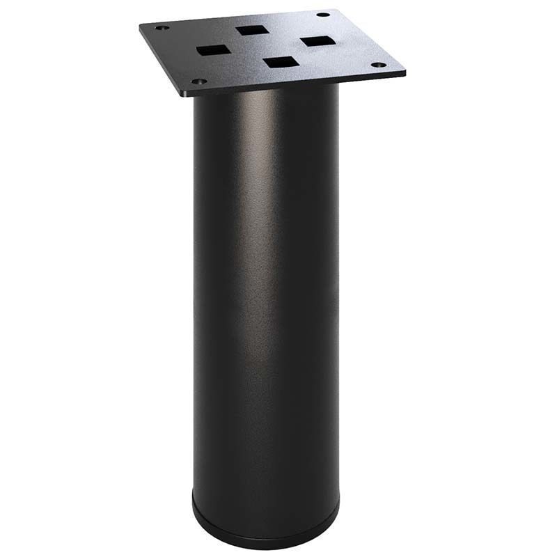 Ножка для корпусной мебели D50 h150 мм черная