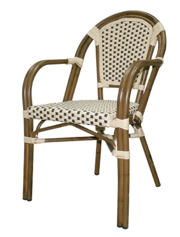 Кресло 1018 бамбук/беж-коричн. клетка 